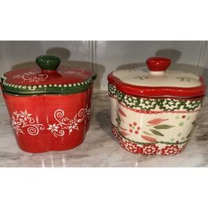 Temptations by Tara Old World Floral Lace Sugar Bowl Candy‎ Dish With Lid